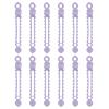 uxcell 12Pcs Silicone Cable Ties 4.7 Inch Reusable Zip Ties Elastic Cable Management Organizer Straps with Suction Cup for Cords Wire USB Charge Food Storage, Purple view 1