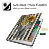 BPQOJB for Kindle Scribe Case with Adjustable Stand & Auto Wake/Sleep PU Leather Slim Smart Protect Cover Tablet Case for Kindle Scribe 10.2 inch 2022 - American Flag Elephant Sunflower view 3