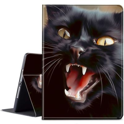 BPQOJB for Kindle Scribe Case with Adjustable Stand & Auto Wake/Sleep PU Leather Slim Smart Protect Cover Tablet Case for Kindle Scribe 10.2 inch 2022 - Black Cute Cat