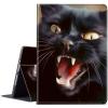 BPQOJB for Kindle Scribe Case with Adjustable Stand & Auto Wake/Sleep PU Leather Slim Smart Protect Cover Tablet Case for Kindle Scribe 10.2 inch 2022 - Black Cute Cat view 1