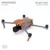 WRAPGRADE Skin Stickers Compatible with DJI Air 3 | Accent Color (Butterfly Copper) view 3