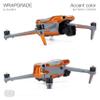 WRAPGRADE Skin Stickers Compatible with DJI Air 3 | Accent Color (Butterfly Copper) view 4
