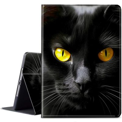 BPQOJB for Kindle Scribe Case with Adjustable Stand & Auto Wake/Sleep PU Leather Slim Smart Protect Cover Tablet Case for Kindle Scribe 10.2 inch 2022 - Black Cat Face
