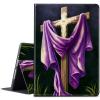 BPQOJB for Kindle Scribe Case with Adjustable Stand & Auto Wake/Sleep PU Leather Slim Smart Protect Cover Tablet Case for Kindle Scribe 10.2 inch 2022 - Purple Wood view 1