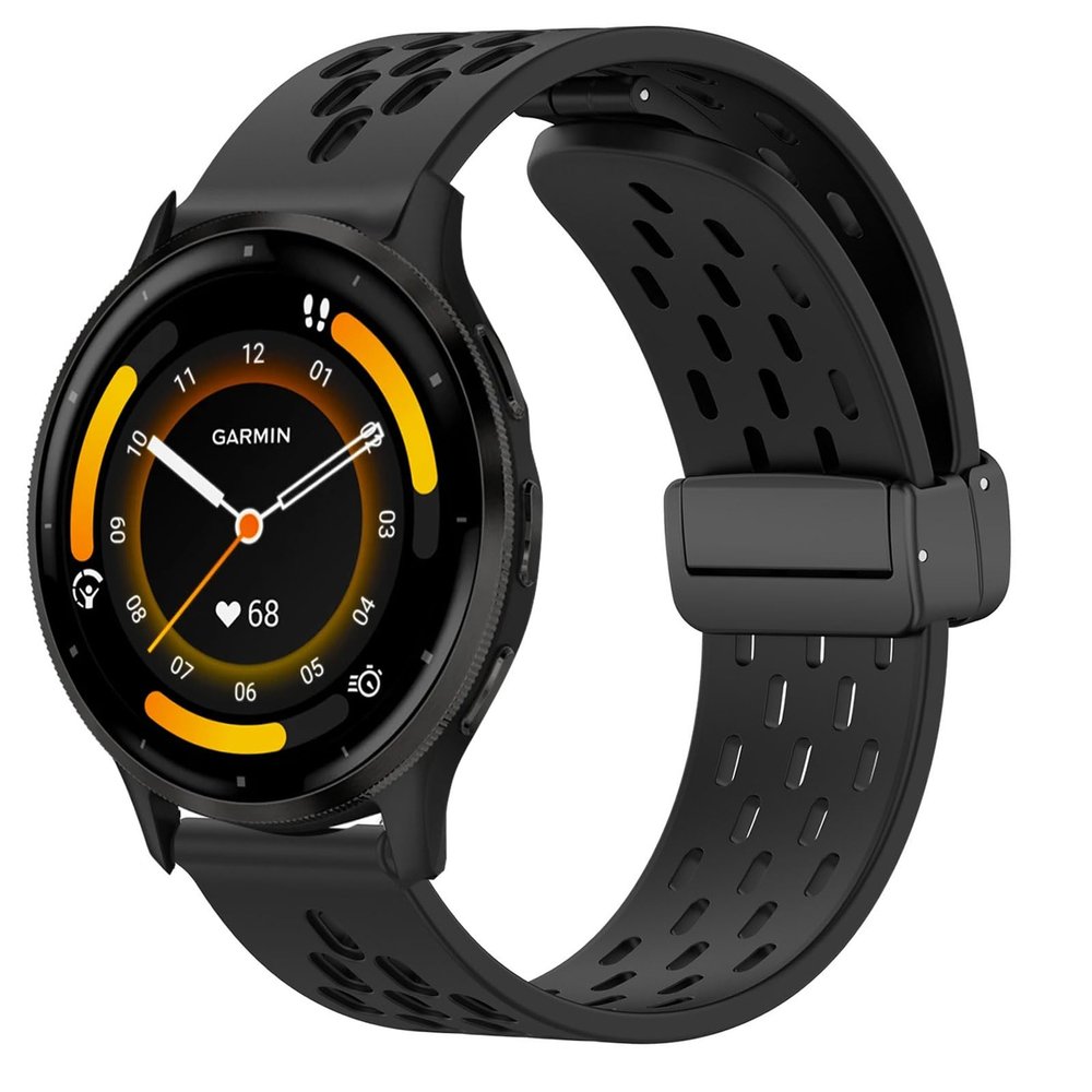 Compatible with Garmin Venu 3 Bands, Lamshaw 22mm Quick Release Breathable Soft Silicone Magnetic Butterfly Clousure Sport Replacemet Band Straps Accessories Band Compatible with Garmin Venu 3/Venu