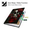 BPQOJB for Kindle Scribe Case with Adjustable Stand & Auto Wake/Sleep PU Leather Slim Smart Protect Cover Tablet Case for Kindle Scribe 10.2 inch 2022 - Red Rose Skull view 3