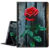 BPQOJB for Kindle Scribe Case with Adjustable Stand & Auto Wake/Sleep PU Leather Slim Smart Protect Cover Tablet Case for Kindle Scribe 10.2 inch 2022 - a Big Red Rose view 1