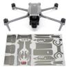 WRAPGRADE Skin Stickers Compatible with DJI Air 3 | Accent Color (TITANIUM) view 1