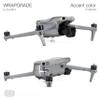 WRAPGRADE Skin Stickers Compatible with DJI Air 3 | Accent Color (TITANIUM) view 4