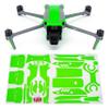 WRAPGRADE Skin Stickers Compatible with DJI Air 3 | Accent Color (NEON Green) view 1