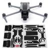 WRAPGRADE Skin Stickers Compatible with DJI Air 3 | Accent Color (STEALTH BLACK) view 1