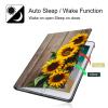 BPQOJB for Kindle Scribe Case with Adjustable Stand & Auto Wake/Sleep PU Leather Slim Smart Protect Cover Tablet Case for Kindle Scribe 10.2 inch 2022 - Sunflowers on The Wood view 3