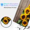 BPQOJB for Kindle Scribe Case with Adjustable Stand & Auto Wake/Sleep PU Leather Slim Smart Protect Cover Tablet Case for Kindle Scribe 10.2 inch 2022 - Sunflowers on The Wood view 4