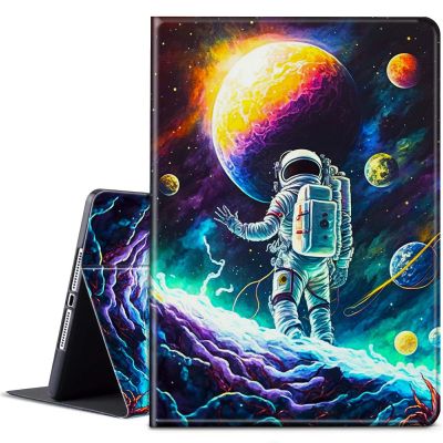 BPQOJB for Kindle Scribe Case with Adjustable Stand & Auto Wake/Sleep PU Leather Slim Smart Protect Cover Tablet Case for Kindle Scribe 10.2 inch 2022 - Astronauts in Space