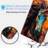 BPQOJB for Kindle Scribe Case with Adjustable Stand & Auto Wake/Sleep PU Leather Slim Smart Protect Cover Tablet Case for Kindle Scribe 10.2 inch 2022 - Cute Colorful Horse view 4