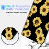 BPQOJB for Kindle Scribe Case with Adjustable Stand & Auto Wake/Sleep PU Leather Slim Smart Protect Cover Tablet Case for Kindle Scribe 10.2 inch 2022 - Yellow Sunflowers Black view 4