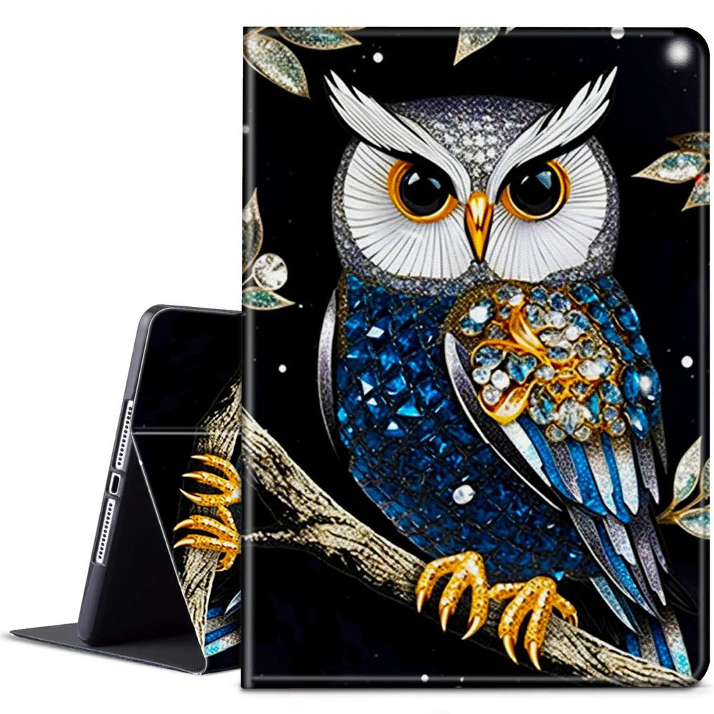 BPQOJB for Kindle Scribe Case with Adjustable Stand & Auto Wake/Sleep PU Leather Slim Smart Protect Cover Tablet Case for Kindle Scribe 10.2 inch 2022 - Cute Owl