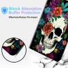 BPQOJB for Kindle Scribe Case with Adjustable Stand & Auto Wake/Sleep PU Leather Slim Smart Protect Cover Tablet Case for Kindle Scribe 10.2 inch 2022 - Cute Skull Flower view 4