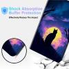 BPQOJB for Kindle Scribe Case with Adjustable Stand & Auto Wake/Sleep PU Leather Slim Smart Protect Cover Tablet Case for Kindle Scribe 10.2 inch 2022 - Cat Under The Galaxy Moon view 4