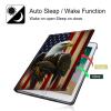 BPQOJB for Kindle Scribe Case with Adjustable Stand & Auto Wake/Sleep PU Leather Slim Smart Protect Cover Tablet Case for Kindle Scribe 10.2 inch 2022 - American Flag Eagle view 3