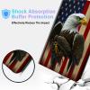 BPQOJB for Kindle Scribe Case with Adjustable Stand & Auto Wake/Sleep PU Leather Slim Smart Protect Cover Tablet Case for Kindle Scribe 10.2 inch 2022 - American Flag Eagle view 4