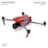 WRAPGRADE Skin Stickers Compatible with DJI Air 3 | Accent Color (SUPER RED) view 3