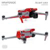 WRAPGRADE Skin Stickers Compatible with DJI Air 3 | Accent Color (SUPER RED) view 4