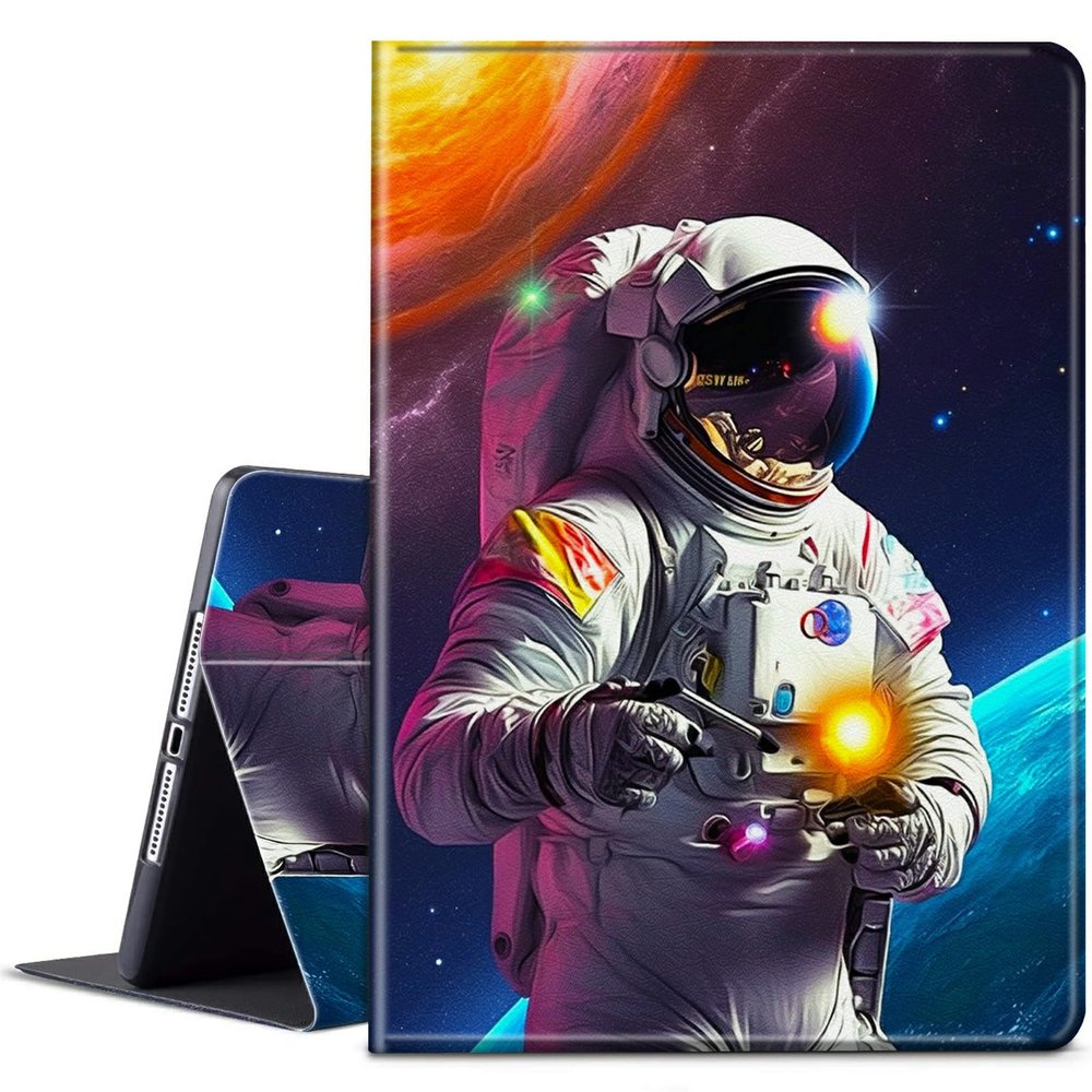 BPQOJB for Kindle Scribe Case with Adjustable Stand & Auto Wake/Sleep PU Leather Slim Smart Protect Cover Tablet Case for Kindle Scribe 10.2 inch 2022 - Man in The Universe