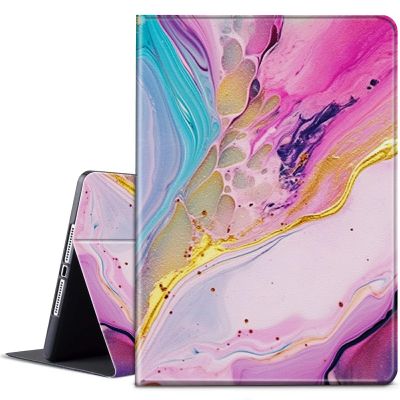 BPQOJB for Kindle Scribe Case with Adjustable Stand & Auto Wake/Sleep PU Leather Slim Smart Protect Cover Tablet Case for Kindle Scribe 10.2 inch 2022 - Pink Marble