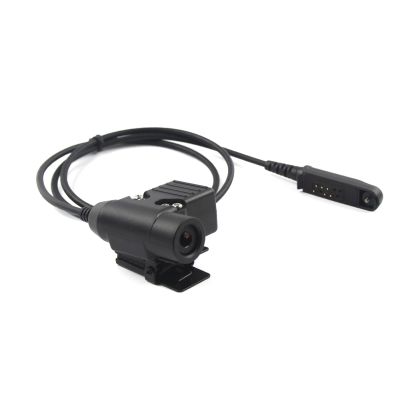 NATEFEMIN Replacement Tactical Headset U94 Cable PTT Connector Adaptor for Baofeng UV-9R /Plus UV-XR Radio