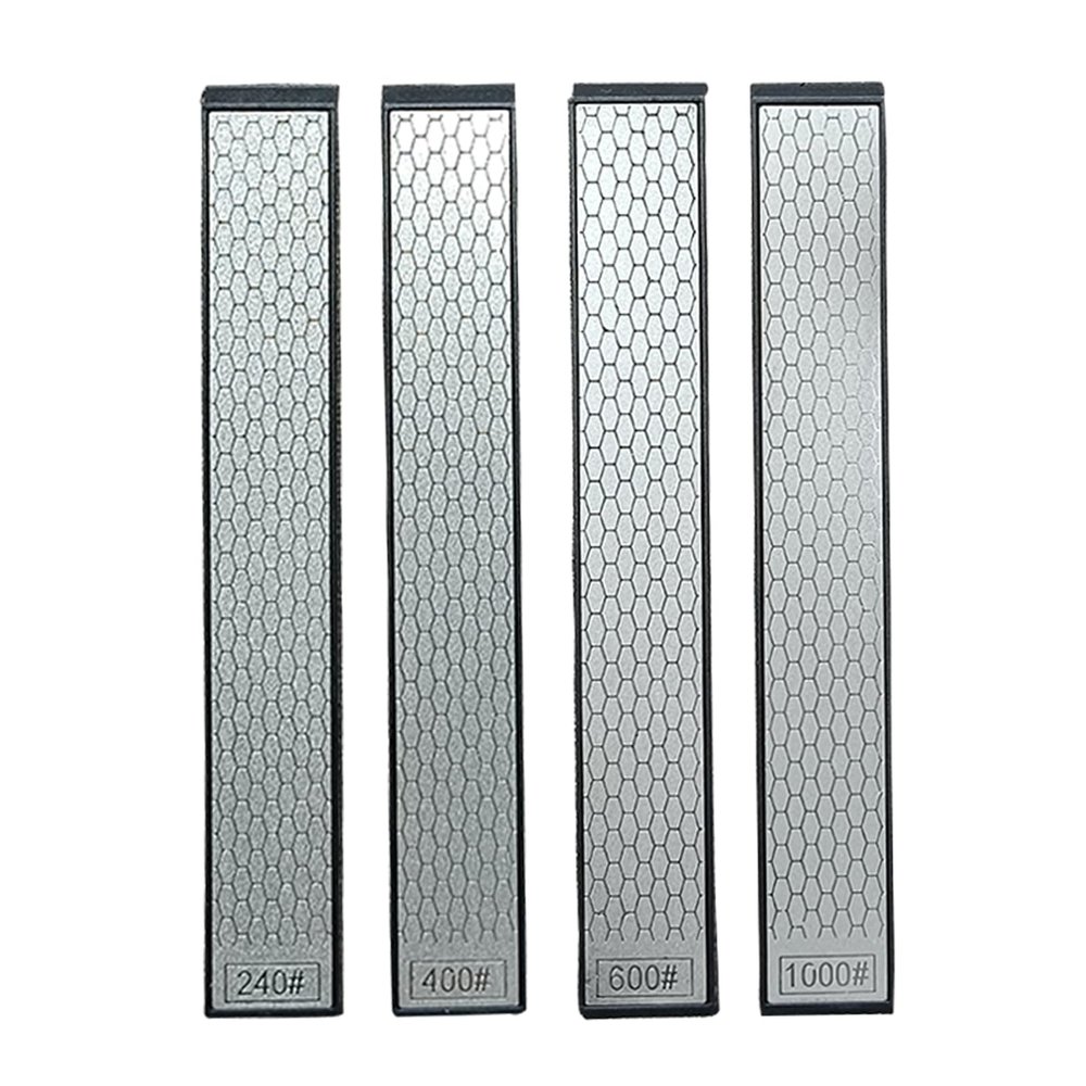 4 Pcs Diamond Sharpening Stone Set,Diamond Whetstones with a Non-Slip Base