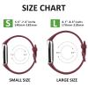 AK Sport Band Compatible with Fitbit Luxe Bands for Women Men, Soft Silicone Replacement Sport Straps Wristbands for Fitbit Luxe Fitness and Wellness Tracker (Small,Wine Red) view 2