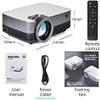 PATINS Video Projector for Movie Home Cinema Full 1080P Supported Movie Beamer 10 TV Box Optional view 2