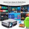 PATINS Video Projector for Movie Home Cinema Full 1080P Supported Movie Beamer 10 TV Box Optional view 3