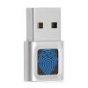 Yoidesu USB Fingerprint Reader 360 Degrees Touch Fast Matching High Sensitivity Hello Fingerprint Reader, 10 Fingerprints, Auto Improvement, Fast Login, Small Size for Laptop Computer view 1