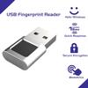 Yoidesu USB Fingerprint Reader 360 Degrees Touch Fast Matching High Sensitivity Hello Fingerprint Reader, 10 Fingerprints, Auto Improvement, Fast Login, Small Size for Laptop Computer view 2