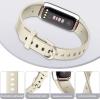 AK Sport Band Compatible with Fitbit Luxe Bands for Women Men, Soft Silicone Replacement Sport Straps Wristbands for Fitbit Luxe Fitness and Wellness Tracker (Small,Champagne Gold) view 3