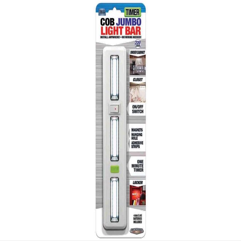Shawshank Ledz 768261 Cob Led Light Bar with Timer, 220 Lumens