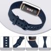AK Sport Band Compatible with Fitbit Luxe Bands for Women Men, Soft Silicone Replacement Sport Straps Wristbands for Fitbit Luxe Fitness and Wellness Tracker (Large,Abyss Blue) view 4