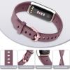 AK Sport Band Compatible with Fitbit Luxe Bands for Women Men, Soft Silicone Replacement Sport Straps Wristbands for Fitbit Luxe Fitness and Wellness Tracker (Small,Smoke Violet) view 4
