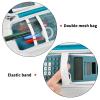 Case Compatible with Texas Instruments TI-30XS for MultiView Scientific Calculator, Storage Holder Carrying Organizer Bag with Mesh Pocket for Pens, Pencil, Batteries and Accessories (Box Only) -Green view 3