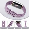 AK Sport Band Compatible with Fitbit Luxe Bands for Women Men, Soft Silicone Replacement Sport Straps Wristbands for Fitbit Luxe Fitness and Wellness Tracker (Small,Light Purple) view 3
