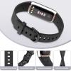 AK Sport Band Compatible with Fitbit Luxe Bands for Women Men, Soft Silicone Replacement Sport Straps Wristbands for Fitbit Luxe Fitness and Wellness Tracker (Large,Black) view 3