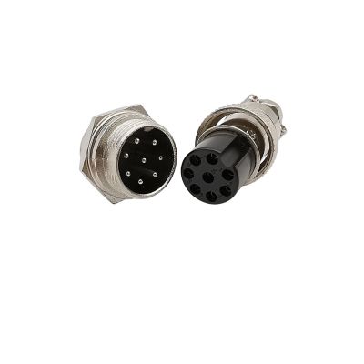 5Pair GX16 2 3 4 5 6 7 8 Pin Male Female Aviation Circular Connector GX-16 Aviation pl;/UG Socket Wire Panel Docking Connectors(8Pin)