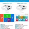 PATINS Mini Projector 180 Lumens Mobile Portable Pocket Home 1080P Smart 7.1 Projector (Size : RD-606W) view 4