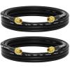 YOTENKO RG58 Coaxial Cable SMA Male to Male Cable 10FT 2-Pack, SMA Male Adapter Extension Antenna Cable, 50 ohm Coax Low Loss for LAN RTL SDR Dongle ADS-B GPS Receiver view 1