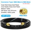 YOTENKO RG58 Coaxial Cable SMA Male to Male Cable 10FT 2-Pack, SMA Male Adapter Extension Antenna Cable, 50 ohm Coax Low Loss for LAN RTL SDR Dongle ADS-B GPS Receiver view 2