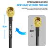 YOTENKO RG58 Coaxial Cable SMA Male to Male Cable 10FT 2-Pack, SMA Male Adapter Extension Antenna Cable, 50 ohm Coax Low Loss for LAN RTL SDR Dongle ADS-B GPS Receiver view 3