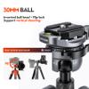 Fotopro X-Airfly 63 Inch Carbon Fiber Tripod with Panoramic Ball Head Flip Lock 2.51lb Lightweight Expandable Compact Portable Professional Camera Tripod for DSLR Load up to 33lb Grey view 2