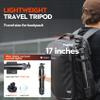 Fotopro X-Airfly 63 Inch Carbon Fiber Tripod with Panoramic Ball Head Flip Lock 2.51lb Lightweight Expandable Compact Portable Professional Camera Tripod for DSLR Load up to 33lb Grey view 4